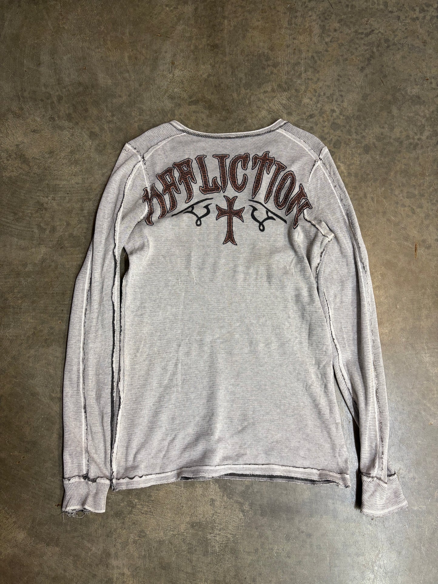 2000s Affliction Thermal Long-Sleeve *RARE REVERSIBLE*