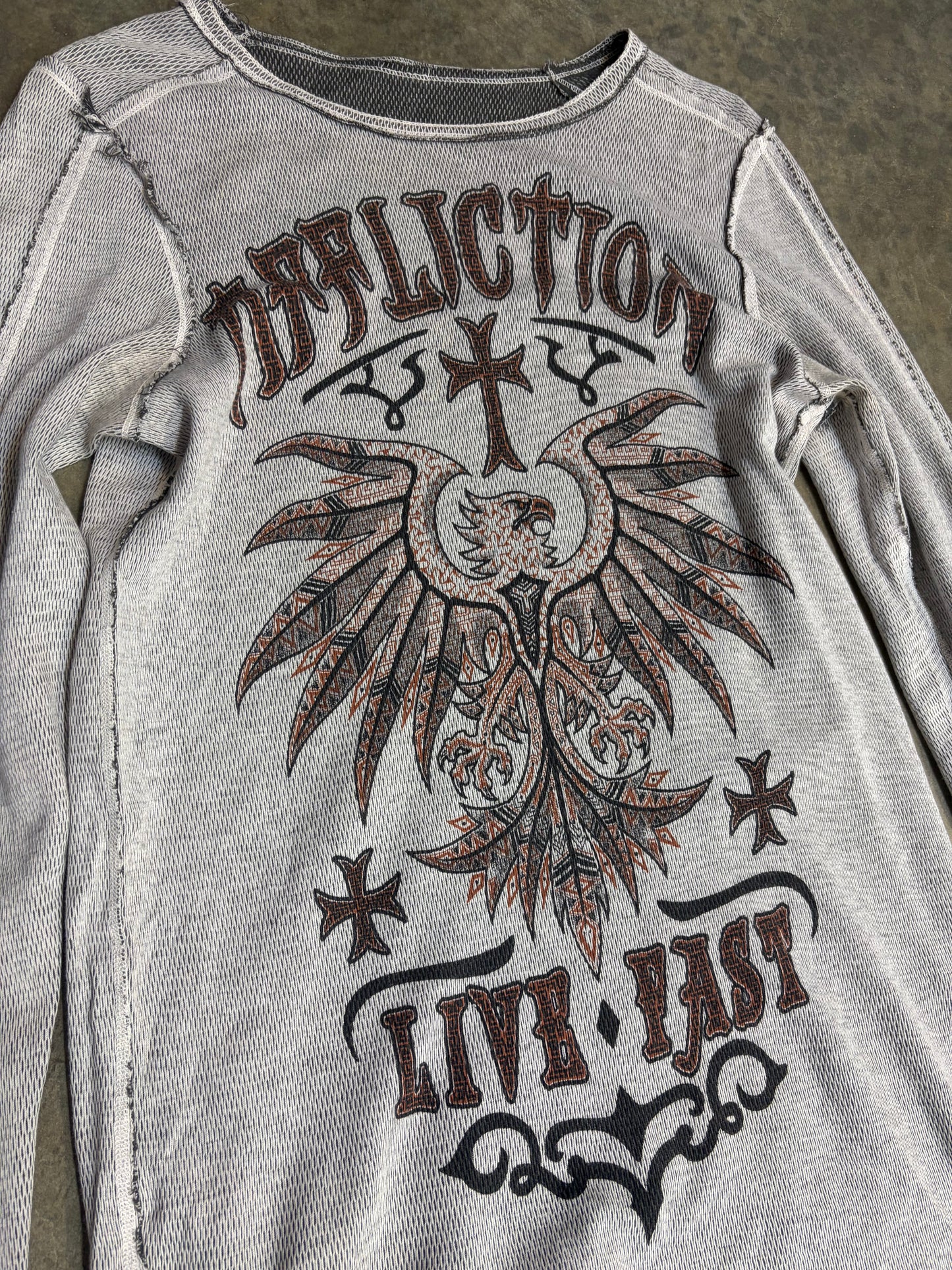 2000s Affliction Thermal Long-Sleeve *RARE REVERSIBLE*