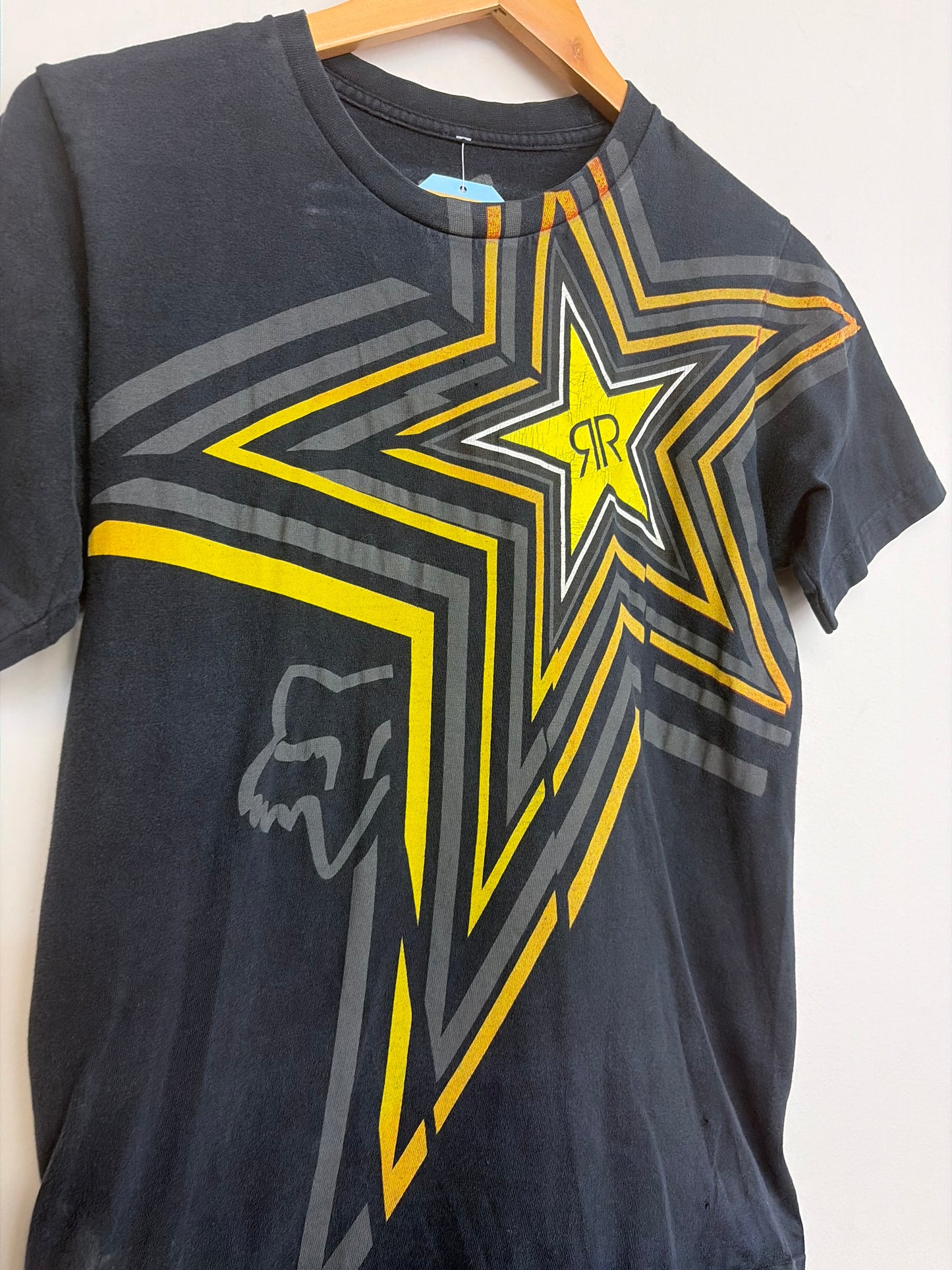 2000s Rockstar x Fox T-Shirt Small