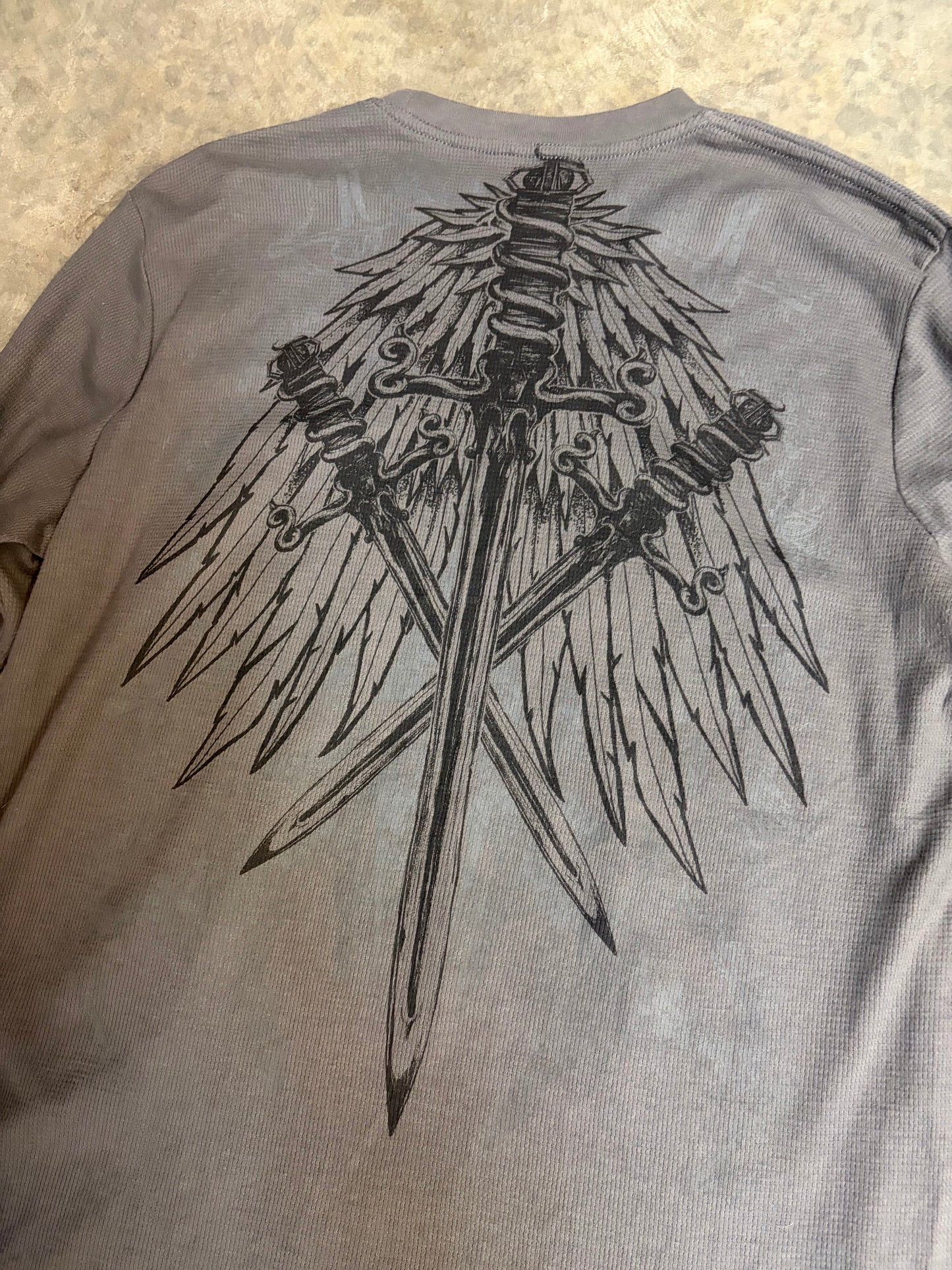 2000s Destruction Thermal Long-Sleeve shirt XL