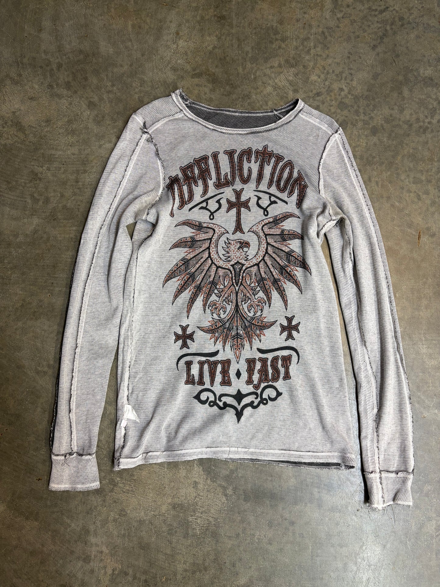2000s Affliction Thermal Long-Sleeve *RARE REVERSIBLE*