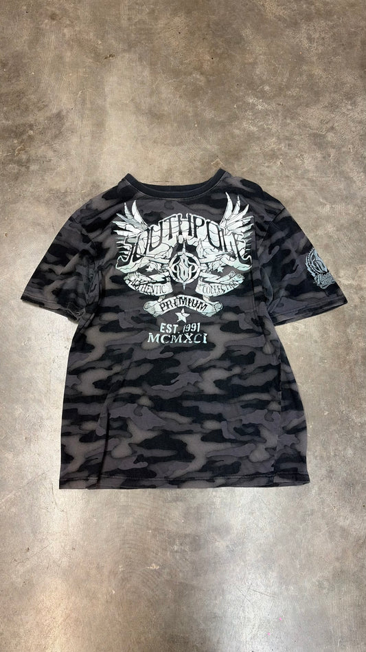 2000s Southpole T-Shirt Camo Large