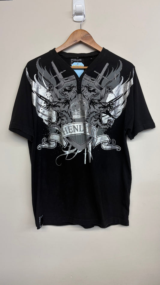 2000s Henleys T-Shirt Large