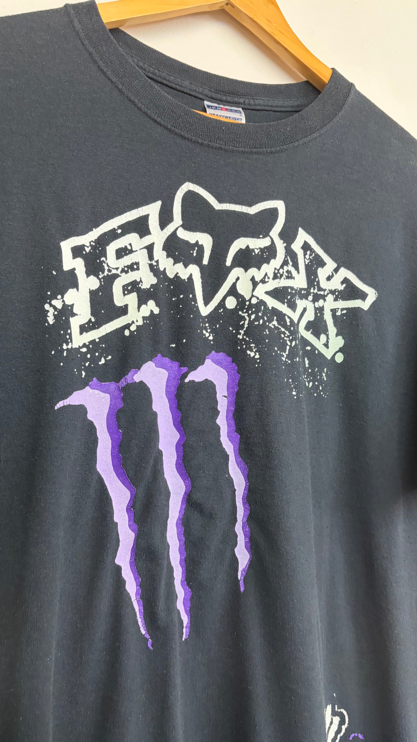 2000s Monster x Fox T-Shirt Large *bootleg