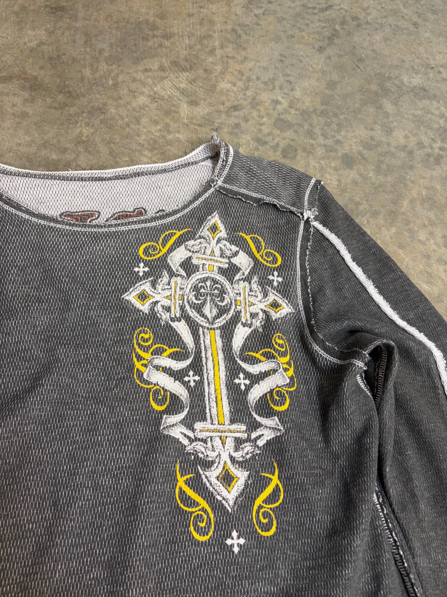 2000s Affliction Thermal Long-Sleeve *RARE REVERSIBLE*