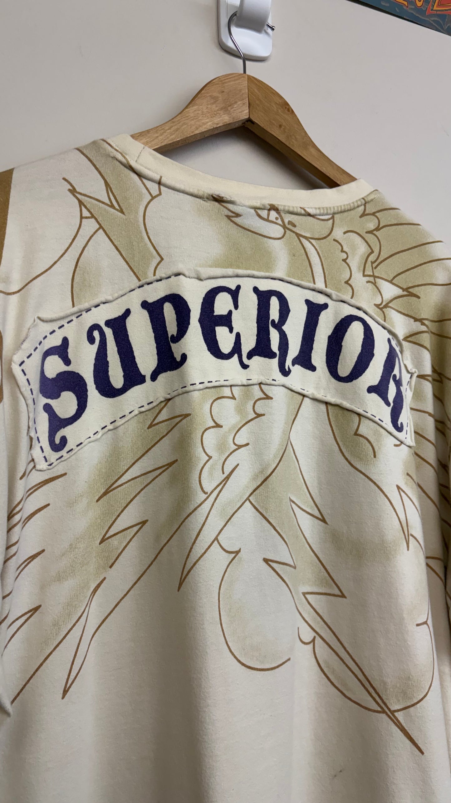 RARE 2000s Raw Blue T-Shirt XL