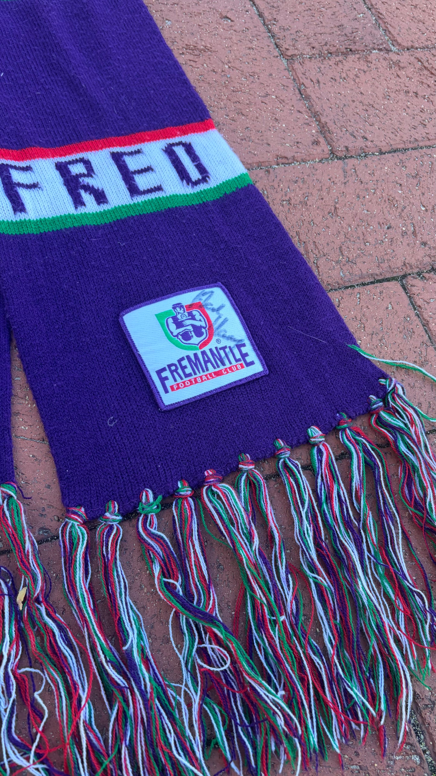 2000s Fremantle Dockers AFL scarf