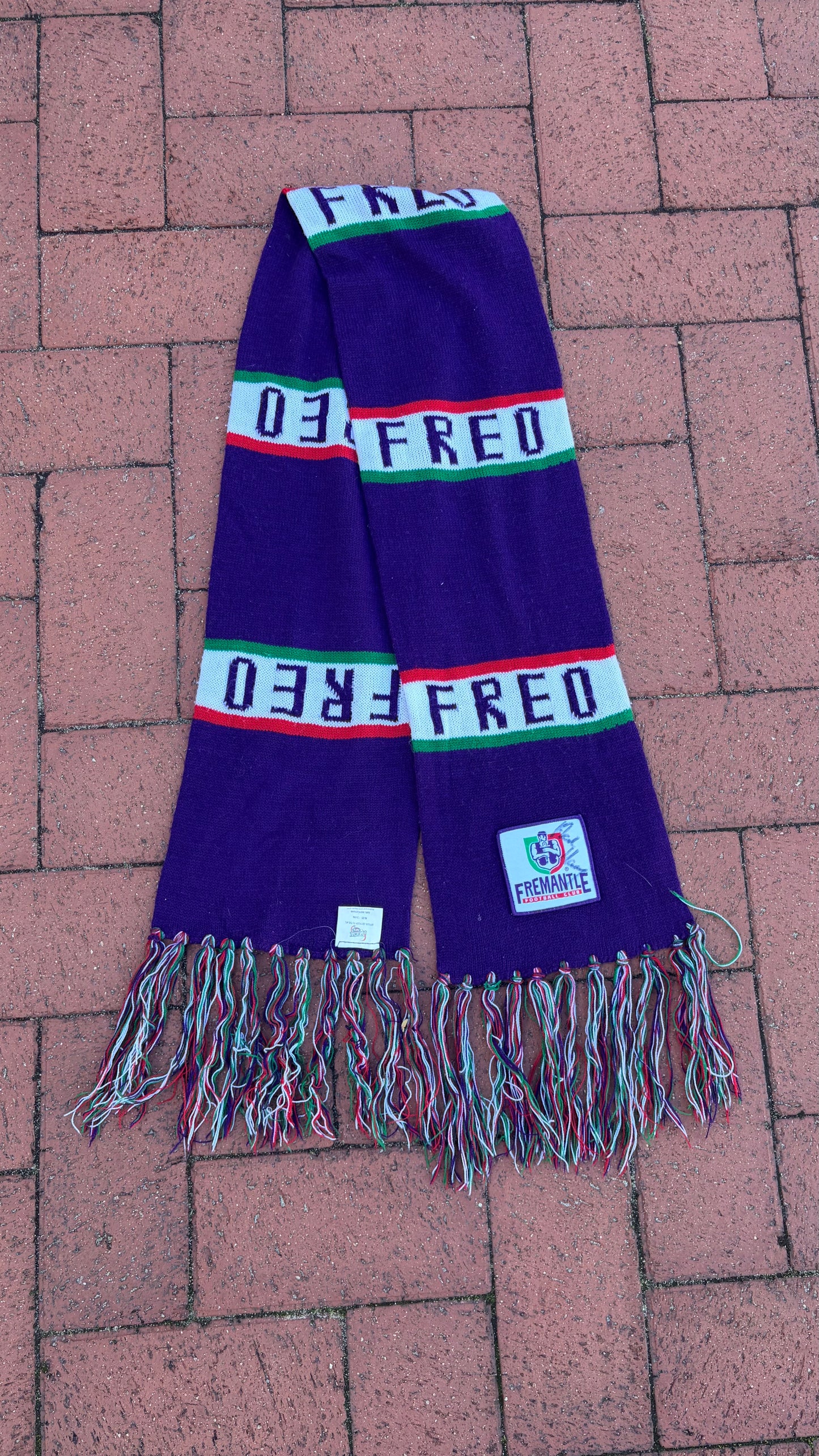 2000s Fremantle Dockers AFL scarf
