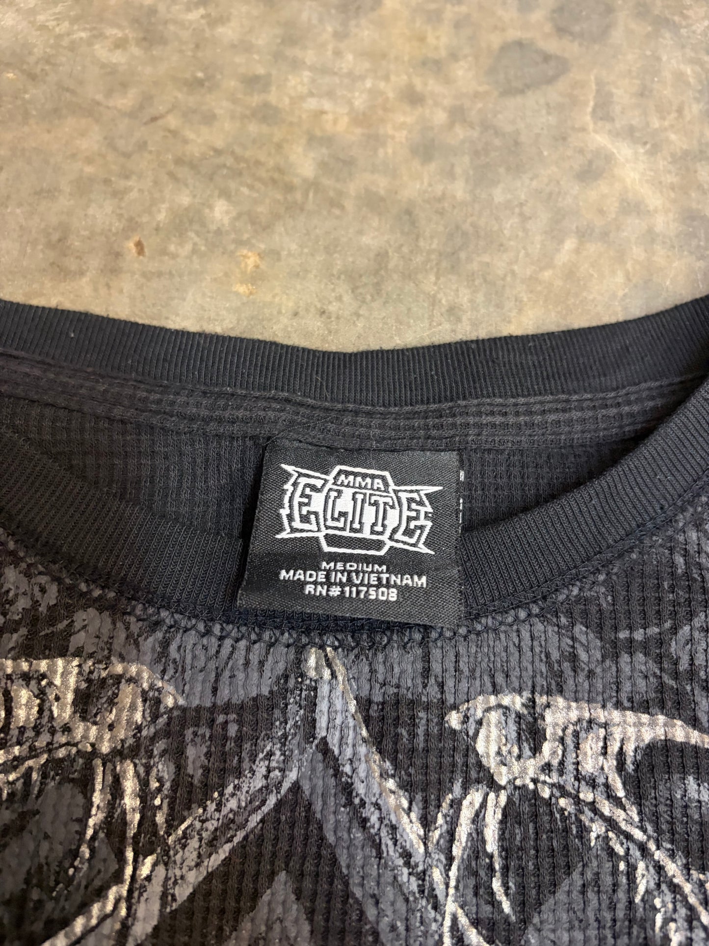 2000s MMA Elite (RARE) Thermal Long-Sleeve Shirt Medium