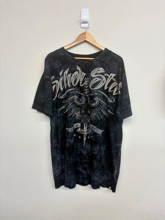 2000s Silver Star T-Shirt XL