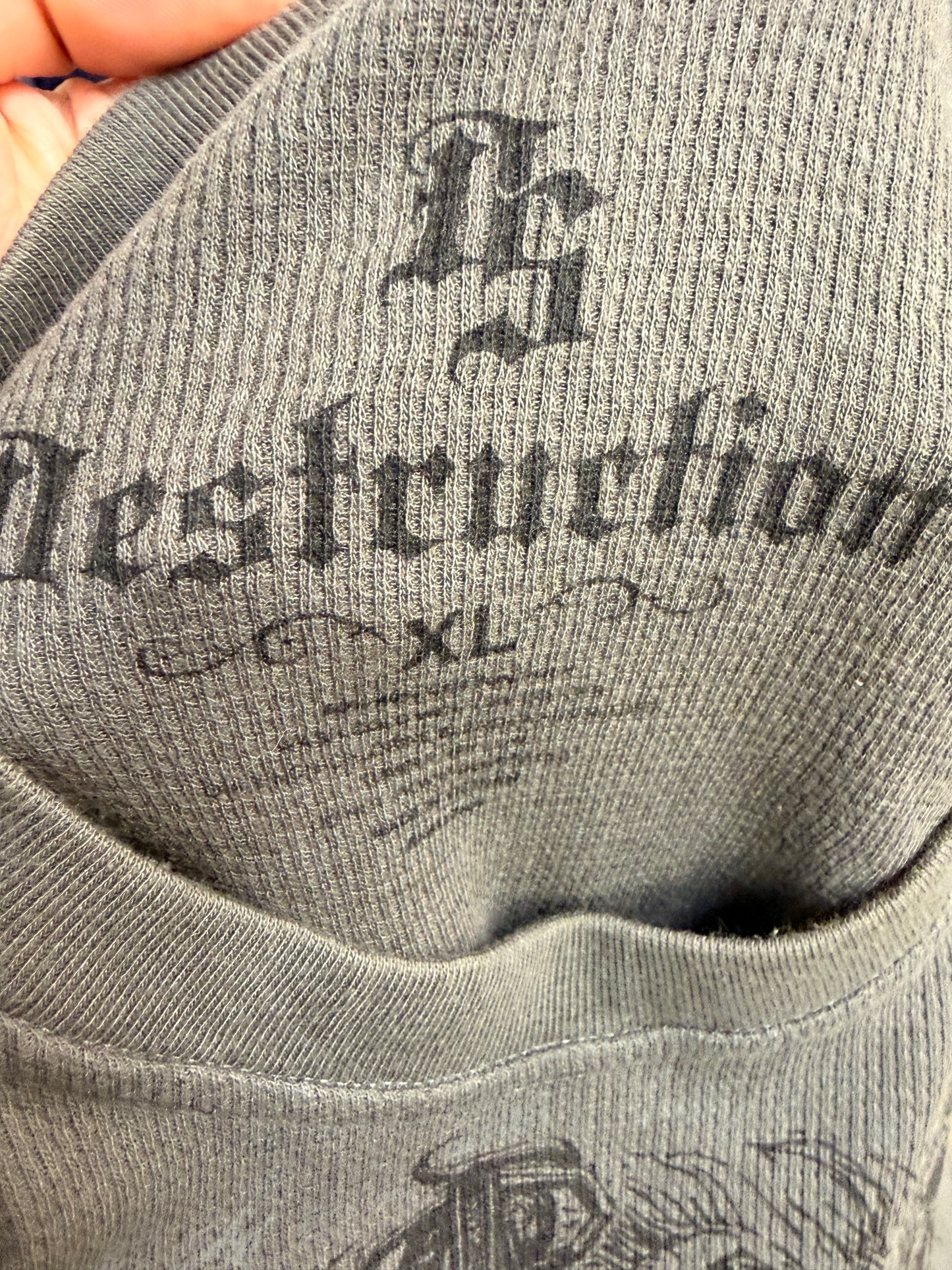 2000s Destruction Thermal Long-Sleeve shirt XL