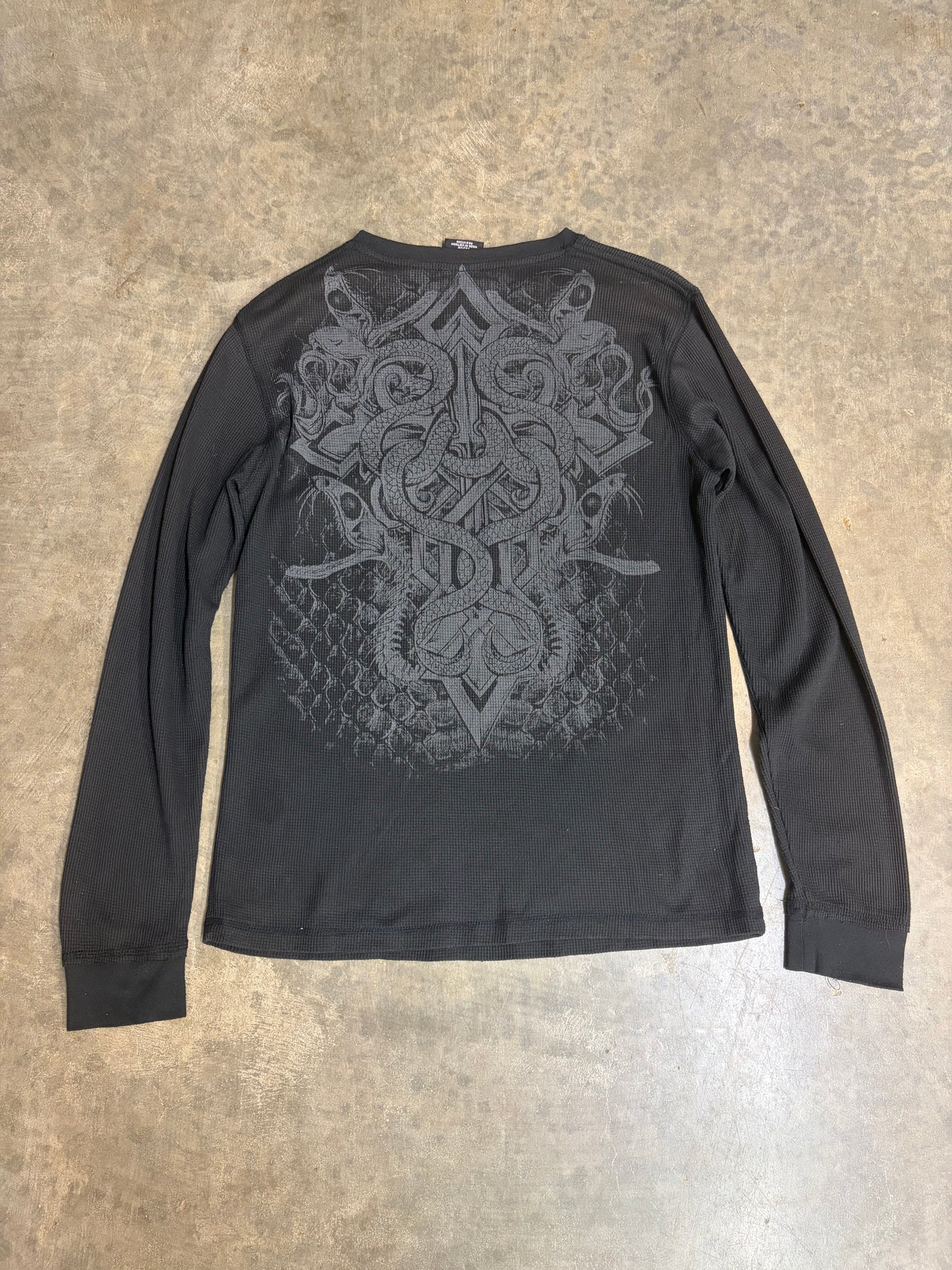 2000s MMA Elite (RARE) Thermal Long-Sleeve Shirt Medium