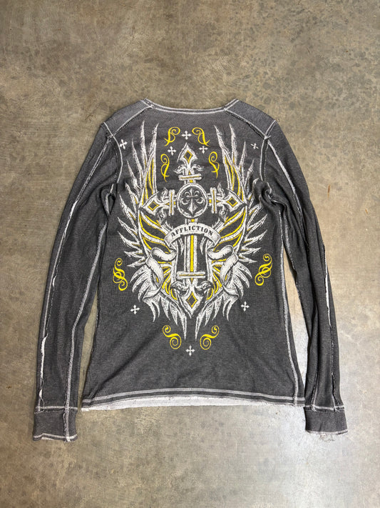2000s Affliction Thermal Long-Sleeve *RARE REVERSIBLE*