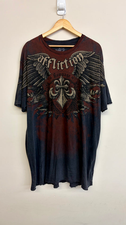 RARE Affliction Y2K T-Shirt XXL